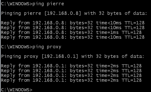 Ping-hosts