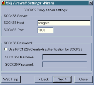 Configuration d'ICQ